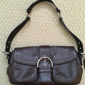 Coach brown leather handbag